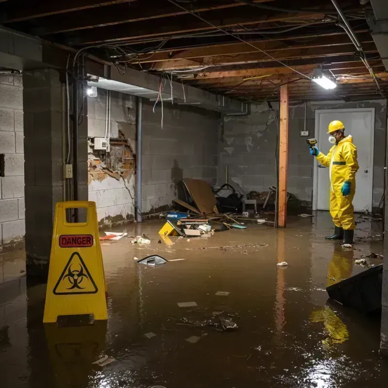 Flooded Basement Electrical Hazard in Palmer, AK Property